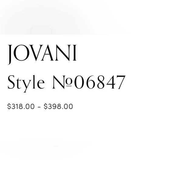 Jovani Beautiful Wrap Around Blouse With Bishop Sleeve Size 6 New With Tags - Picture 14 of 15